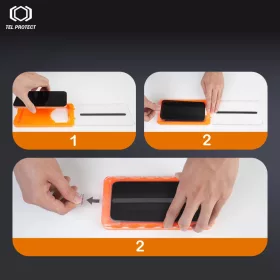 Tel Protect Pormentes Könnyű Felhelyezés HD Titan Edzett Üvegfóli-5900217503644 2 kép