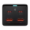 Baseus GaN3 Pro Töltő / elosztó, 2xUSB + 2xUSB-C + AC, 100W (fekete-6932172604233 5 kép