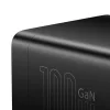 Baseus GaN3 Pro Töltő / elosztó, 2xUSB + 2xUSB-C + AC, 100W (fekete-6932172604233 7 kép