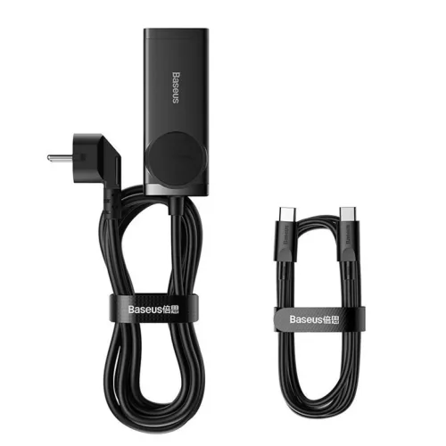Baseus GaN3 Pro Töltő / elosztó, 2xUSB + 2xUSB-C + AC, 100W (fekete-6932172604233 8 kép