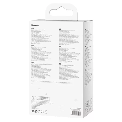 Baseus GaN3 Pro Töltő / elosztó, 2xUSB + 2xUSB-C + AC, 100W (fekete-6932172604233 10 kép