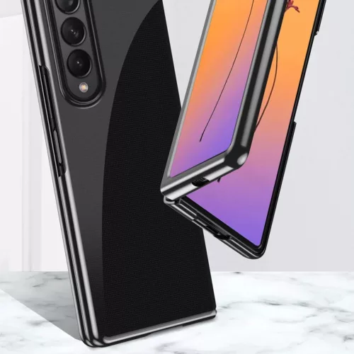 Plating Case tok Samsung Galaxy Z Fold 4 tok kék színű fém kerette-9145576266953 2 kép