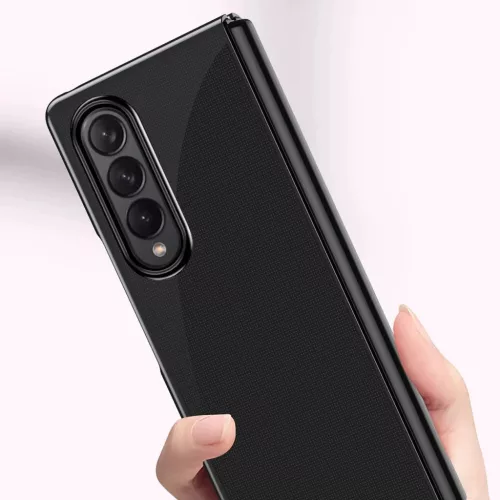 Plating Case tok Samsung Galaxy Z Fold 4 tok kék színű fém kerette-9145576266953 4 kép