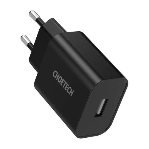 Fali töltő Choetech Q5002 12W USB-A (fekete)-6971824977004 2 kép