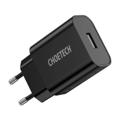 Fali töltő Choetech Q5002 12W USB-A (fekete)-6971824977004 3 kép