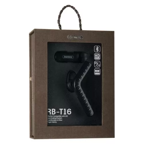 Remax Bluetooth fülhallgató headset RB-T16 (multi-point + EDR) feket-6954851275251 4 kép