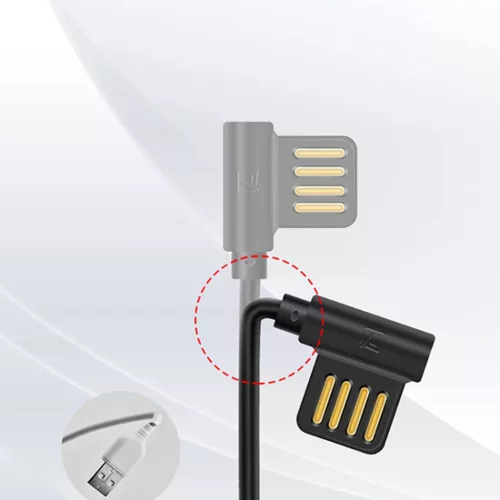 REMAX USB-A - Micro USB Axe RC-083m 1.8m fekete, 1A max teljesítménn-6954851282655 5 kép