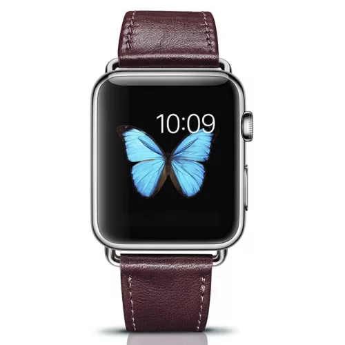 Apple Watch Watch 8/7/6/5/4/3/2/SE (41/40/38mm) iCarer valódi bőr ó-6958955820607 1 kép