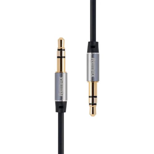 Mini jack 3.5mm AUX kábel Remax RL-L100 1m (fekete)-6954851236993 1 kép