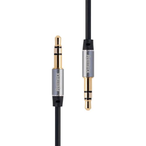 Mini jack 3.5mm AUX kábel Remax RL-L100 1m (fekete)-6954851236993 1 kép