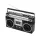 SAL RRT BROOKLYN sztereó kazettás rádiós magnó, Bluetooth, USB, microSD, MP3, felvétel, 4-sávos rádió, multimédia