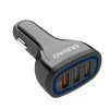 Dudao univerzális autós töltő 3xUSB gyorstöltéssel 3.0 QC3.0 2.4-6970379615812 2 kép