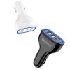 Dudao univerzális autós töltő 3xUSB gyorstöltéssel 3.0 QC3.0 2.4-6970379615812 3 kép