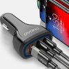 Dudao univerzális autós töltő 3xUSB gyorstöltéssel 3.0 QC3.0 2.4-6970379615812 9 kép