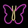 Neon LED Fény PILLANGÓ rózsaszín NNE03 Neolia-5900495060235 3 kép