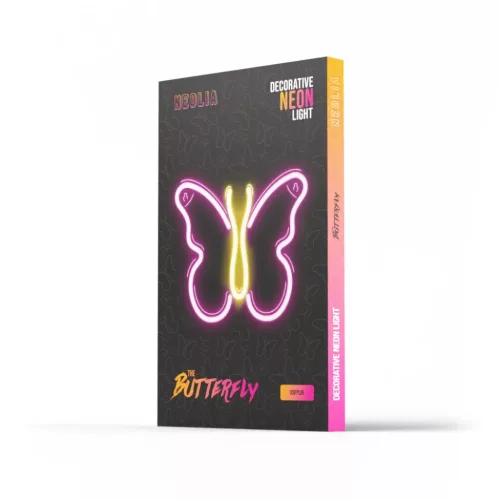 Neon LED Fény PILLANGÓ rózsaszín NNE03 Neolia-5900495060235 9 kép