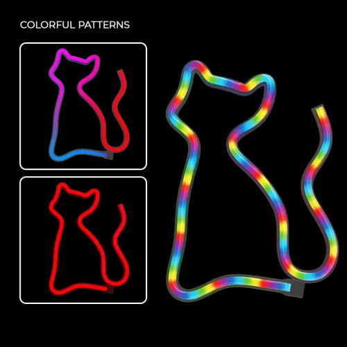 Neon LED RGB CAT FLRN03 + RC Forever Light-5900495398079 6 kép