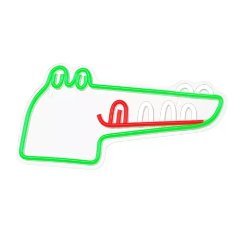 Neon PLEXI LED JURASSIC CROC zöld FLNJ03 Forever Light-5900495399694 2 kép