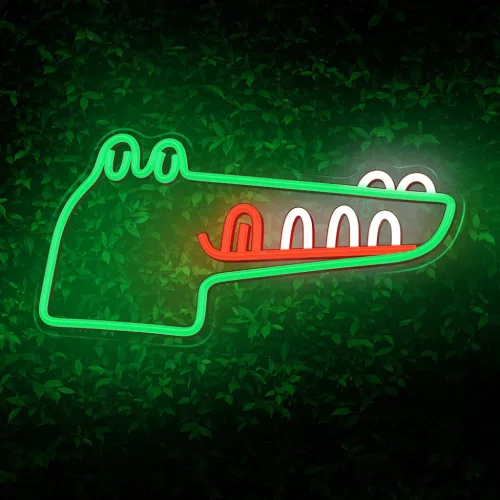 Neon PLEXI LED JURASSIC CROC zöld FLNJ03 Forever Light-5900495399694 4 kép