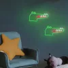 Neon PLEXI LED JURASSIC CROC zöld FLNJ03 Forever Light-5900495399694 9 kép