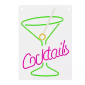Neon PLEXI LED COCKTAILS rózsaszín zöld FPNE02X Forever Light-5900495454423 1 kép