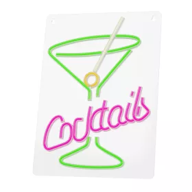 Neon PLEXI LED COCKTAILS rózsaszín zöld FPNE02X Forever Light-5900495454423 2 kép