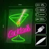 Neon PLEXI LED COCKTAILS rózsaszín zöld FPNE02X Forever Light-5900495454423 5 kép