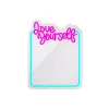 Neon MIRROR LED LOVE YOURSELF türkiz rózsaszín FMNE01 Forever Light-5907457763005 1 kép