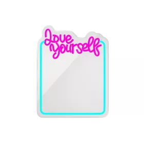 Neon MIRROR LED LOVE YOURSELF türkiz rózsaszín FMNE01 Forever Light-5907457763005 1 kép
