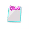Neon MIRROR LED LOVE YOURSELF türkiz rózsaszín FMNE01 Forever Light-5907457763005 2 kép