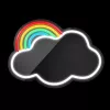 Neon MIRROR LED CLOUD multicolor FMNE05 Forever Light-5907457763043 3 kép