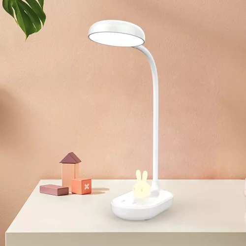 Asztali LED lámpa 4,5W nyuszi fénnyel PURE FLB-30 ASTRID fehér Fore-5907457773769 3 kép