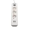 PHILIPS hálózati elosztó 3 aljzat + 2 USB 2m 10A fehér-4895229136885 1 kép
