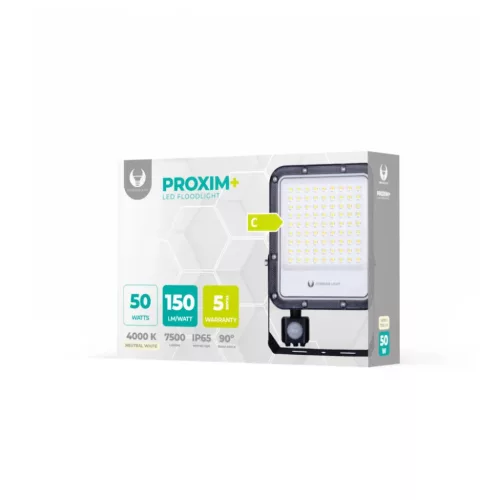 PROXIM+ LED Reflektor 50W 4000K 7500lm PIR 230V IP65 Forever Light 150-5900495037251 7 kép