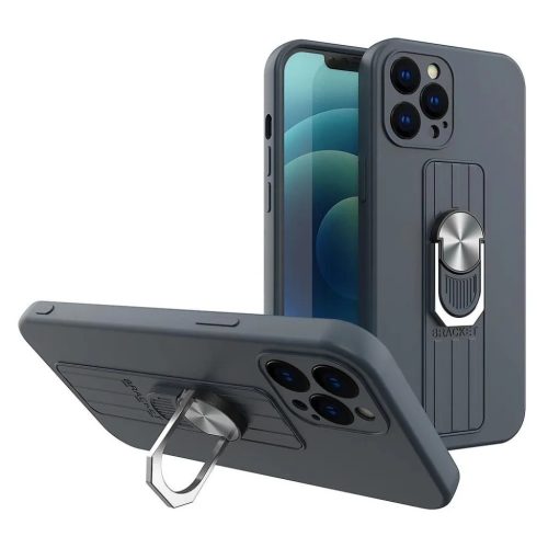 Ring Case szilikon tok ujjpánttal és állvánnyal iPhone 12 Pro söt-9145576214374 1 kép