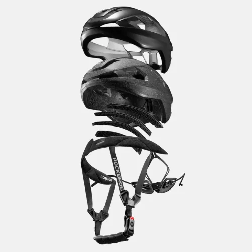Rockbros LK-15 Carbon Szálas Kerékpáros Sisak 58-62cm - Fekete-5907769382413 5 kép