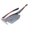 Rockbros 10141 fényre sötétedő UV400 biciklis szemüveg - piros-5907769312229 2 kép