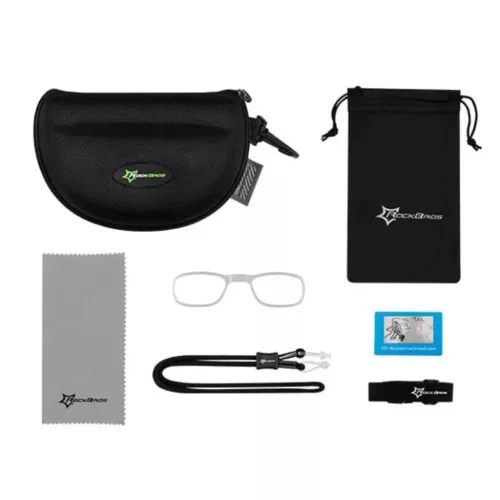 Rockbros 10141 fényre sötétedő UV400 biciklis szemüveg - piros-5907769312229 5 kép