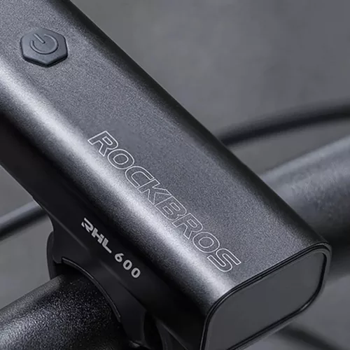 Rockbros RHL600 első kerékpárlámpa 600lm 2600mAh IPX6 - fekete-5907769364662 3 kép