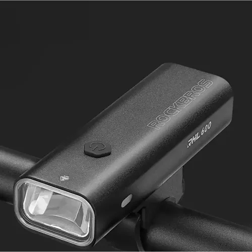 Rockbros RHL600 első kerékpárlámpa 600lm 2600mAh IPX6 - fekete-5907769364662 5 kép