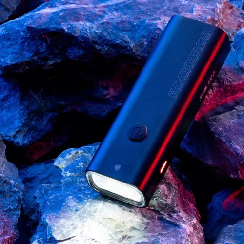 Rockbros RHL600 első kerékpárlámpa 600lm 2600mAh IPX6 - fekete-5907769364662 9 kép