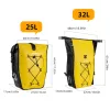 Rockbros 30140022005 vízálló kerékpáros táska 25-32L - sárga-5907769382178 7 kép