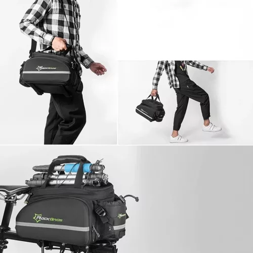 Rockbros A6-03BK biciklis táska hátsó csomagtartóra 35 l, kihajtha-5907769362170 6 kép