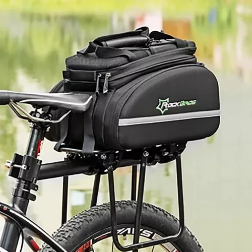 Rockbros A6-03BK biciklis táska hátsó csomagtartóra 35 l, kihajtha-5907769362170 7 kép