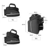 Rockbros A6-03BK biciklis táska hátsó csomagtartóra 35 l, kihajtha-5907769362170 9 kép