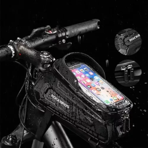 Rockbros B68 páncélozott kerékpártáska telefonzsebbel és borít�-5907769313103 6 kép