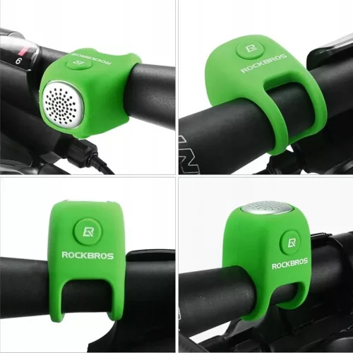Rockbros CB1709GN elektronikus kerékpáros csengő - zöld-5907769314278 7 kép