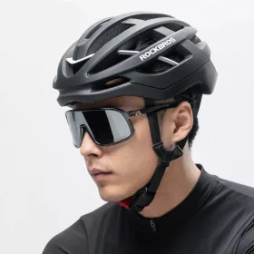 Rockbros HC-58BK-L Biciklis Sisak 58-61 cm - Fekete és Szürke-5907769386725 2 kép