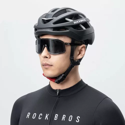 Rockbros HC-58BK-L Biciklis Sisak 58-61 cm - Fekete és Szürke-5907769386725 4 kép
