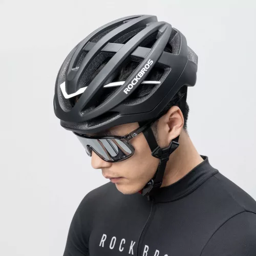 Rockbros HC-58BK-L Biciklis Sisak 58-61 cm - Fekete és Szürke-5907769386725 5 kép